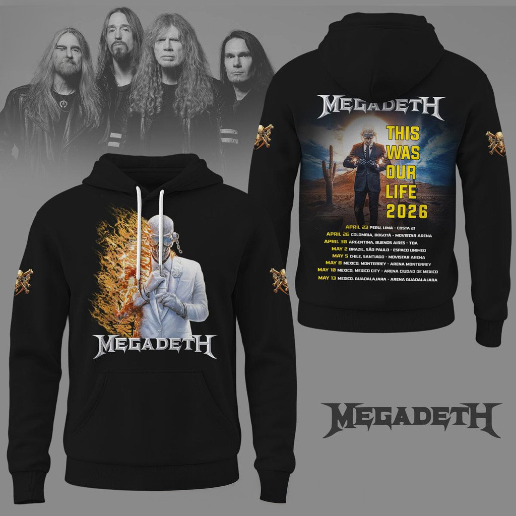 Megadeth This Was Our Life 2026 Hoodie Megadeth Merch Presents For Music Lovers Megadeth This Was Our Life 2026 Hoodie Megadeth Merch Presents For Music Lovers