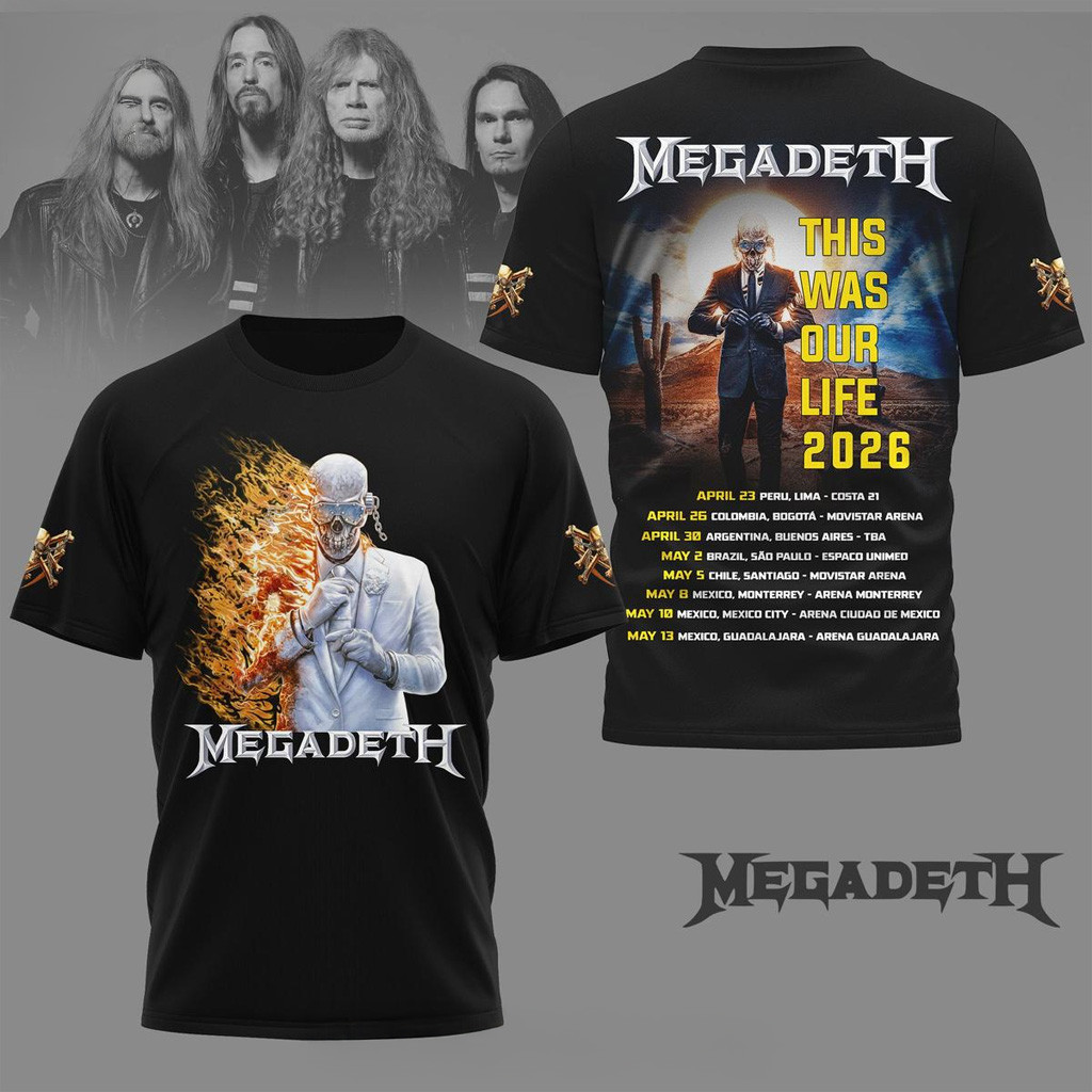 Megadeth This Was Our Life 2026 Shirt Megadeth Merch Unique Gifts For Music Lovers Megadeth This Was Our Life 2026 Shirt Megadeth Merch Unique Gifts For Music Lovers