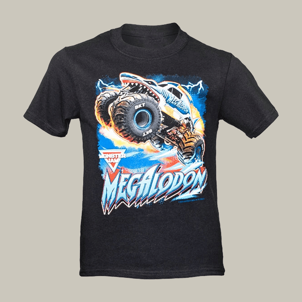 Megalodon Flies Monster Jam T-Shirt Trendy Clothes Monster Jam Clothing Line