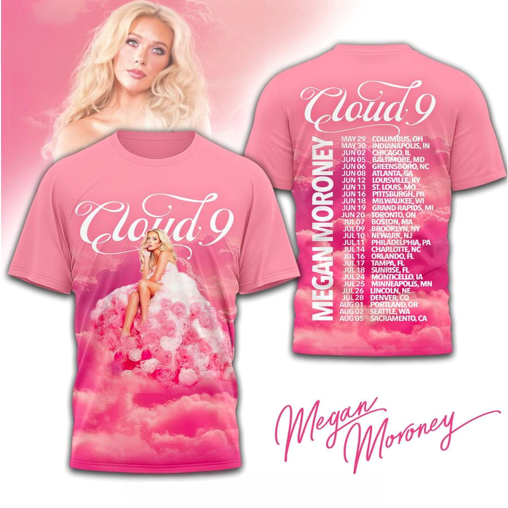 Megan Moroney Cloud 9 Tour T-Shirt Megan Moroney Merch Best Gifts For Her