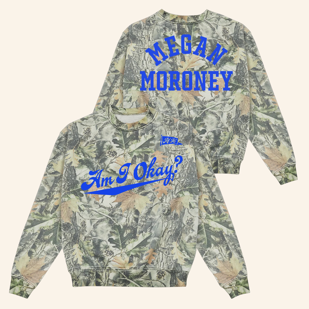 Megan Moroney Merch Am I Okay Camo Crewneck Sweatshirt Music Lover Gifts For Him
