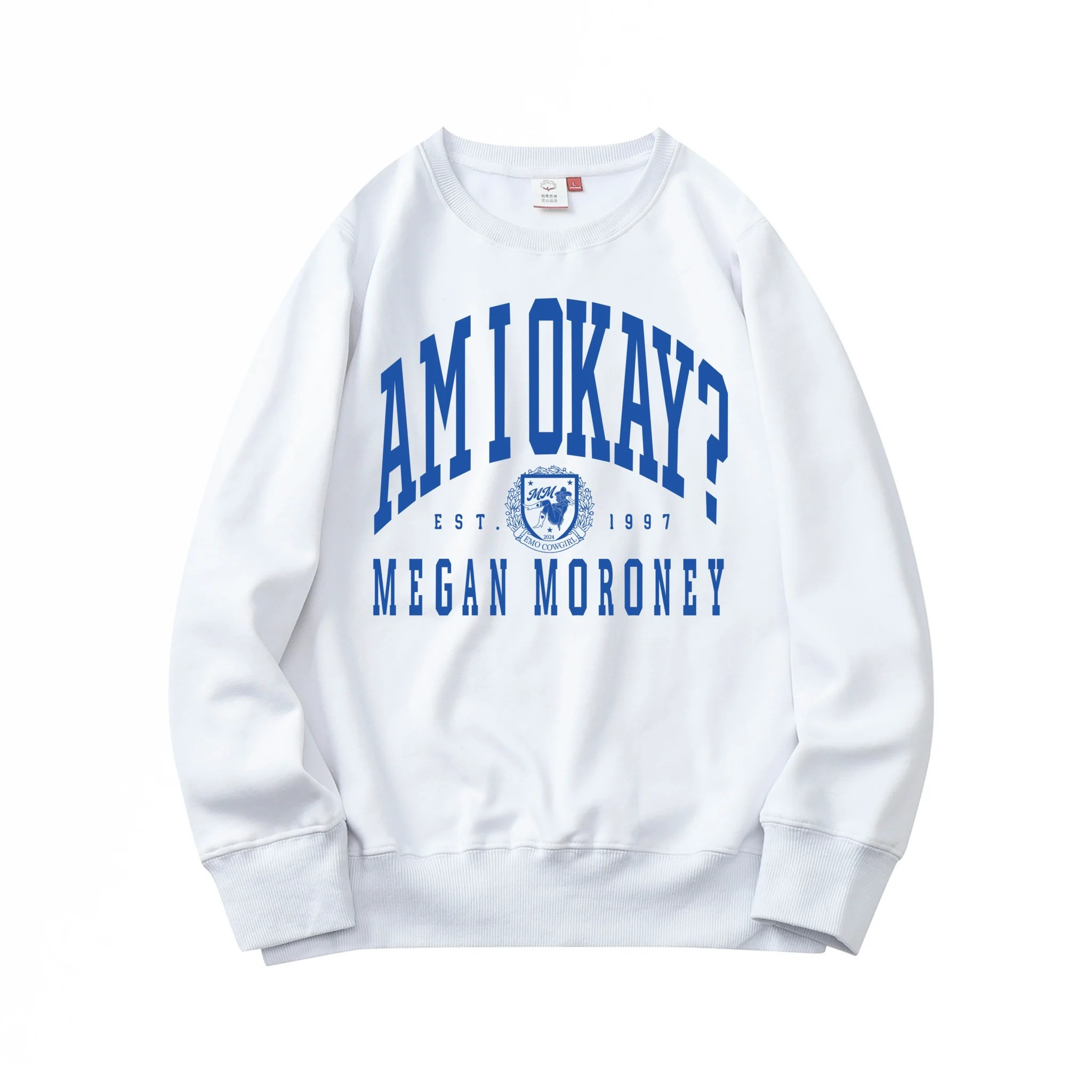 Megan Moroney Merch Am I Okay Sweatshirt EST 1997 Megan Moroney Tour Merchandise