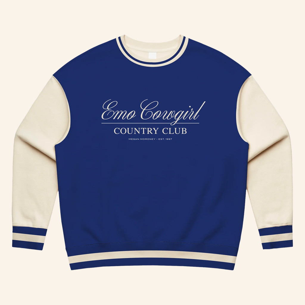 Megan Moroney Merch Emo Cowgirl Country Club Crewneck Sweatshirt Best Gifts For Her Megan Moroney Merch Emo Cowgirl Country Club Crewneck Sweatshirt Best Gifts For Her