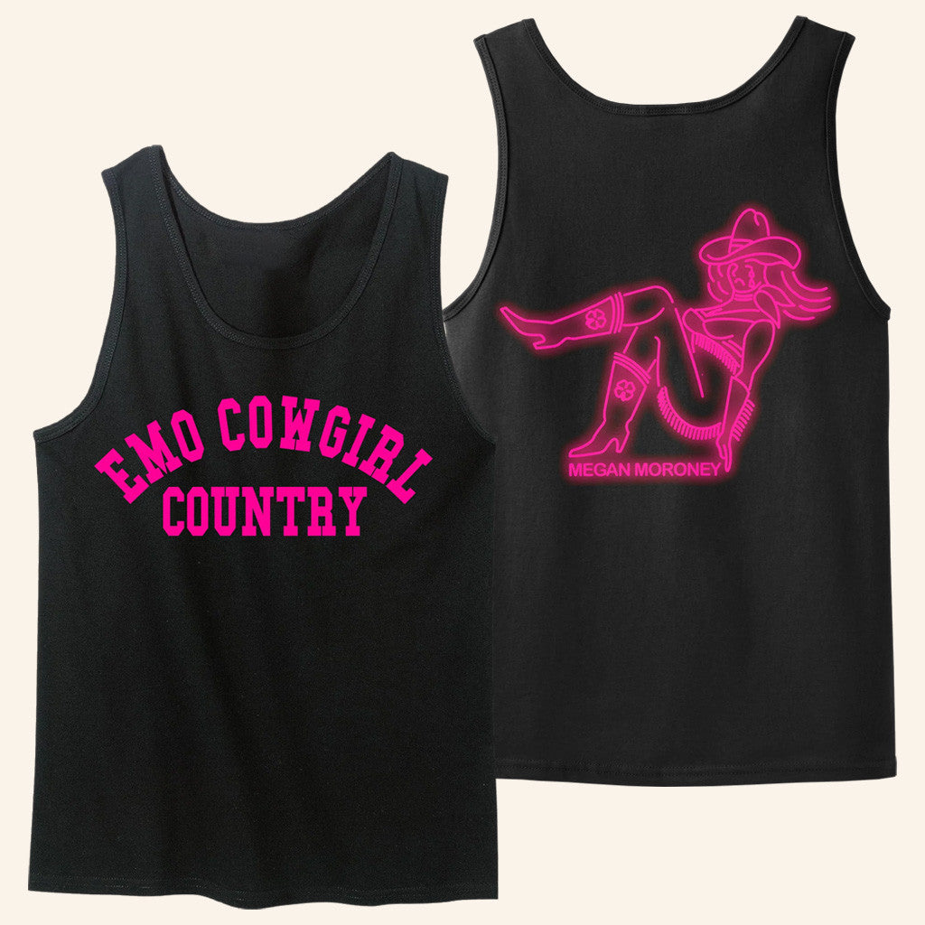 Megan Moroney Merch Emo Cowgirl Tank Best Gifts For Wife Megan Moroney Merch Emo Cowgirl Tank Best Gifts For Wife