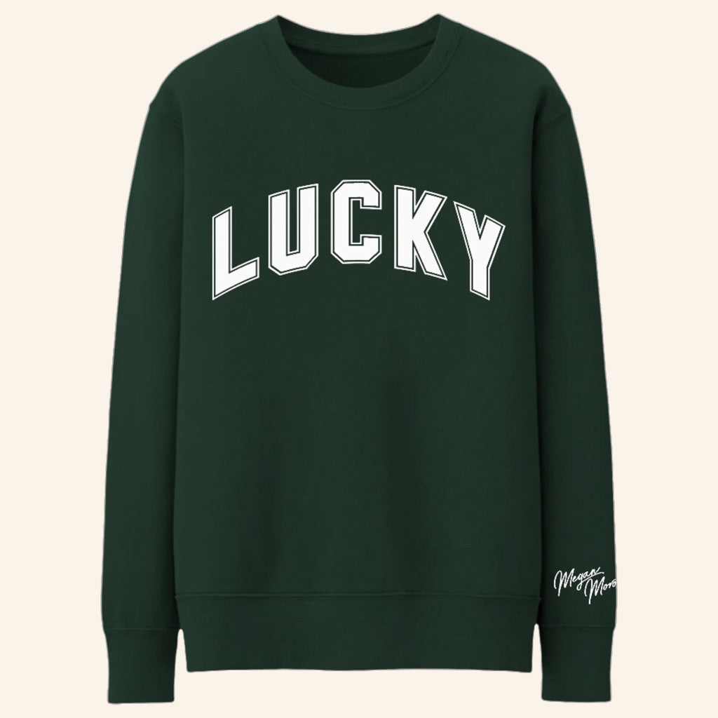 Megan Moroney Merch Lucky Green Sweatshirt Gift Ideas For Him Her Megan Moroney Merch Lucky Green Sweatshirt Gift Ideas For Him Her