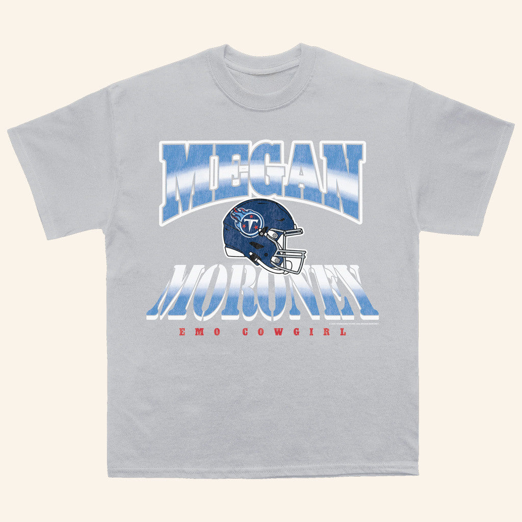 Megan Moroney Merch Megan Moroney x Tennessee Titans Helmet T-Shirt Heather Gray Megan Moroney Merch Megan Moroney x Tennessee Titans Helmet T-Shirt Heather Gray