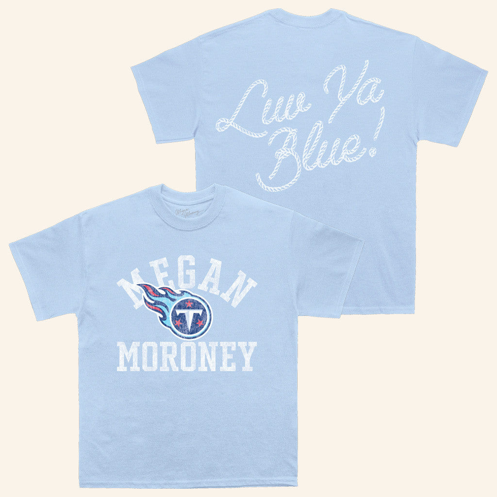Megan Moroney Merch Megan Moroney x Tennessee Titans Varsity Block T-Shirt Her Gifts Megan Moroney Merch Megan Moroney x Tennessee Titans Varsity Block T-Shirt Her Gifts
