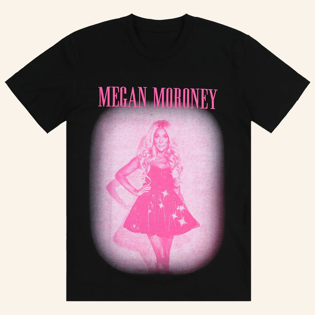 Megan Moroney Merch Pink Photo Black T-Shirt Gifts For Girlfriend
