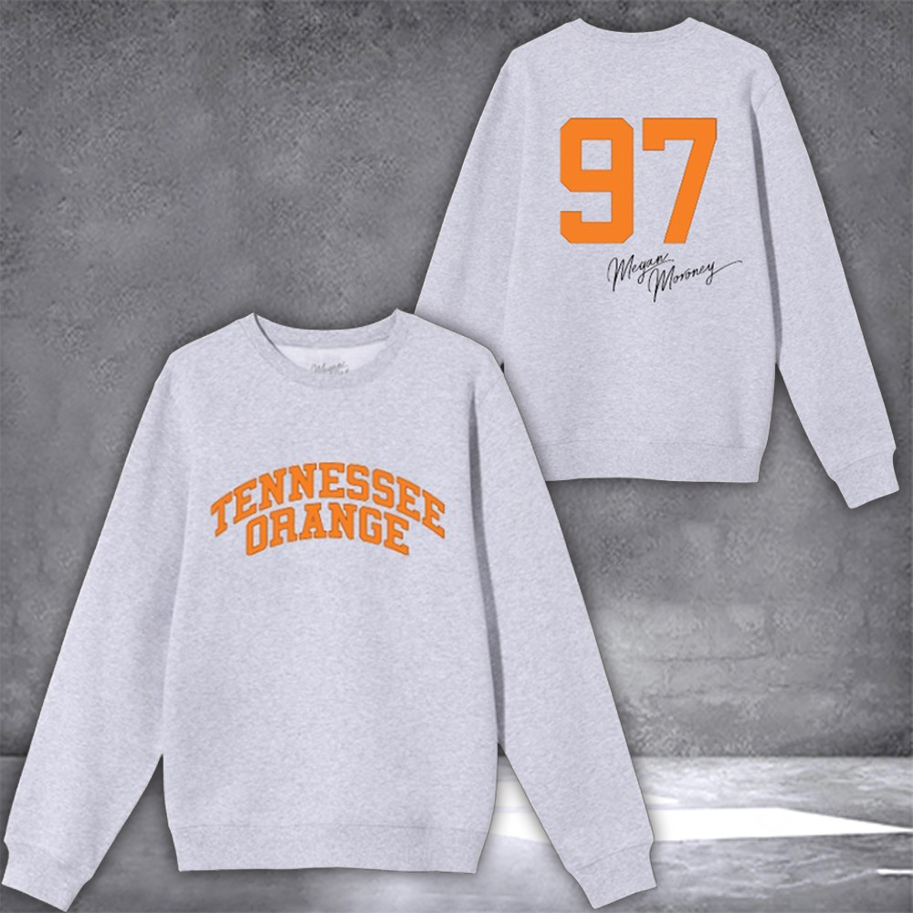 Megan Moroney Merch Sweatshirt Tennessee Orange 97 Signature Crewneck Sweatshirt