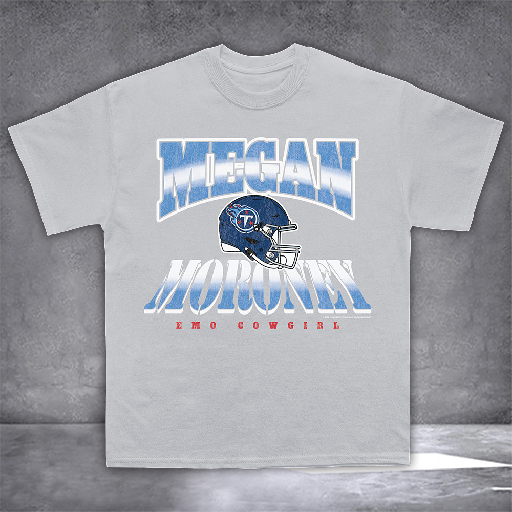 Megan Moroney Merch T-Shirt Megan Moroney x Tennessee Titans Helmet Tee Shirts