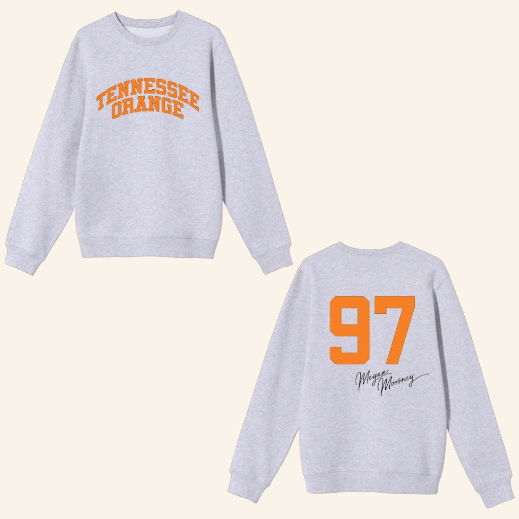 Megan Moroney Merch Tennessee Orange Crewneck Sweatshirt Gifts For Friends