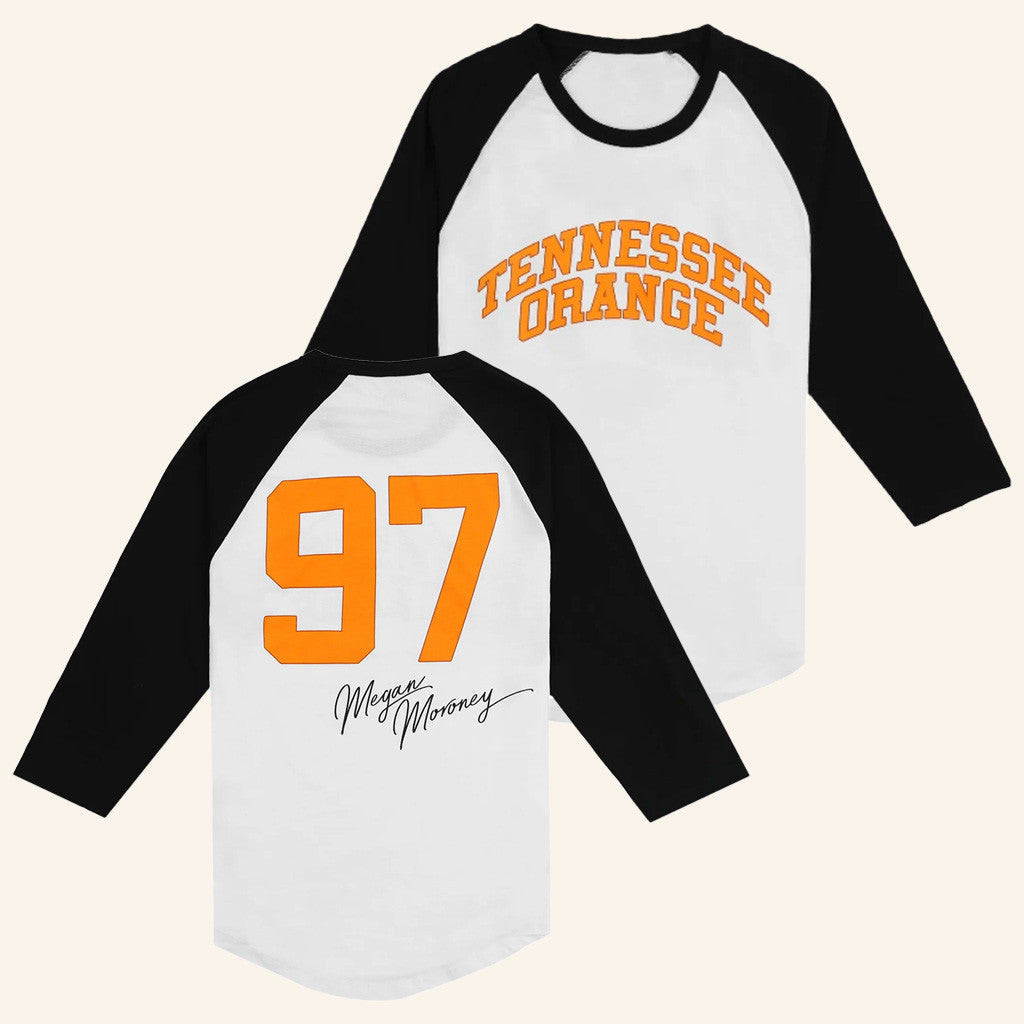 Megan Moroney Merch Tennessee Orange Raglan T-Shirt Gifts For Besties Megan Moroney Merch Tennessee Orange Raglan T-Shirt Gifts For Besties