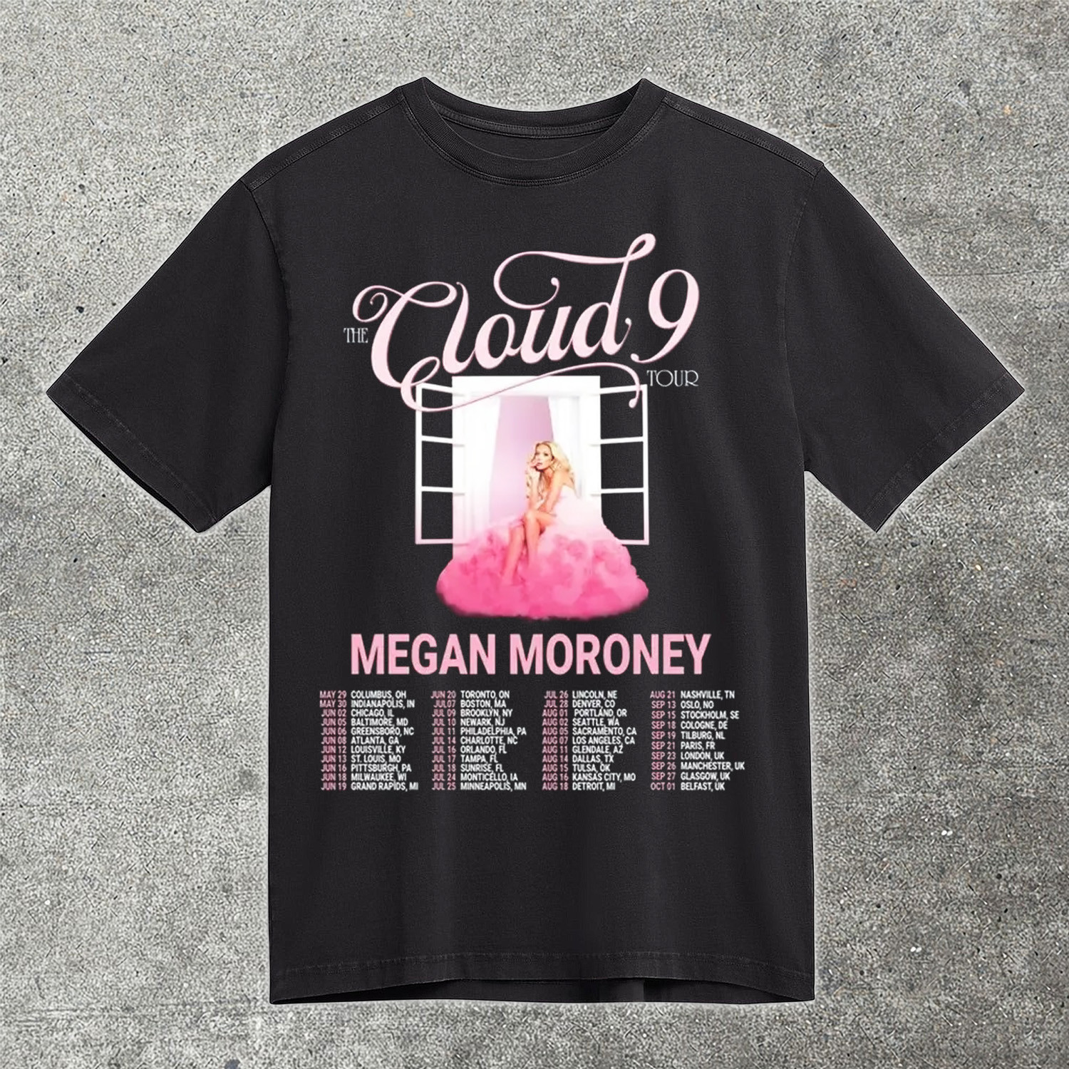 Megan Moroney The Cloud 9 Tour T-Shirt Country Music Fan Gear Concert Best Gift For Country Fans