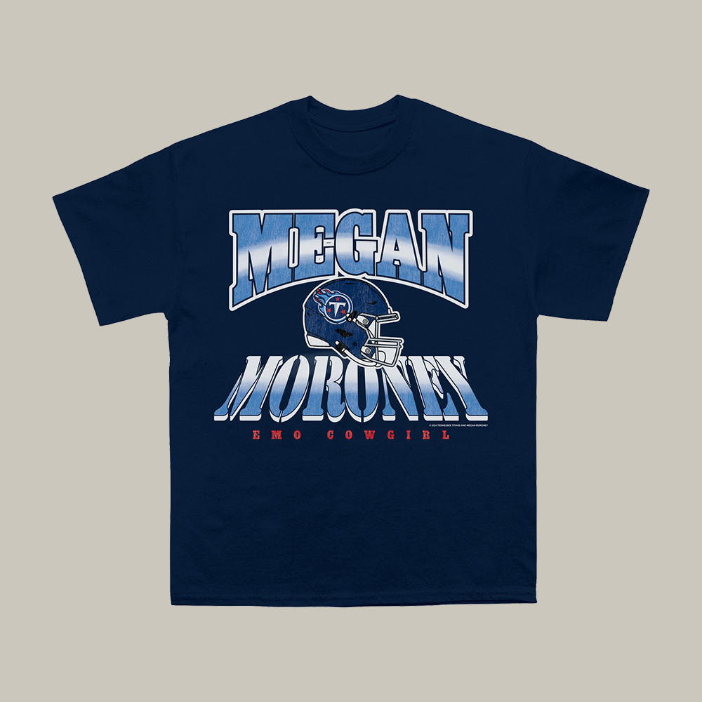 Megan Moroney x Tennessee Titans Helmet T-Shirt Music Concert Tee Megan Moroney Lover Gift
