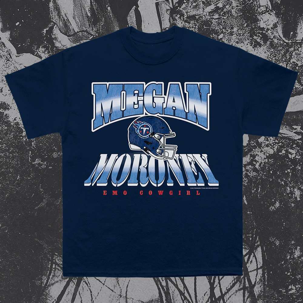 Megan Moroney x Tennessee Titans Helmet T-Shirt Music Gift Ideas For Guys