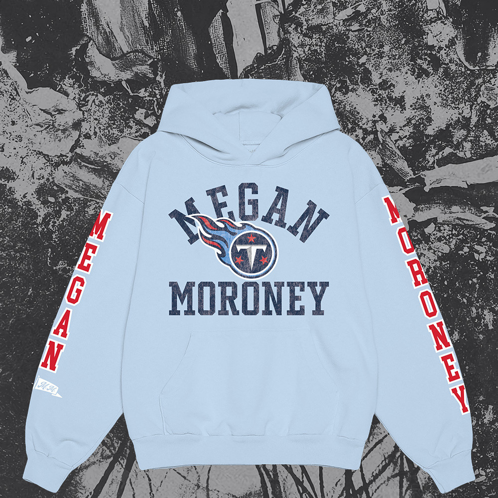 Megan Moroney x Tennessee Titans Varsity Block Hoodie Music Lover Gift Ideas For Him