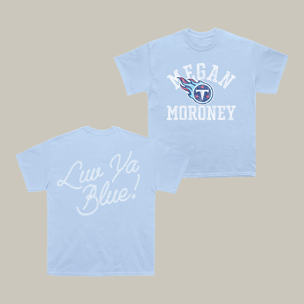 Megan Moroney x Tennessee Titans Varsity Block T-Shirt Megan Moroney Clothes Gift For Friends