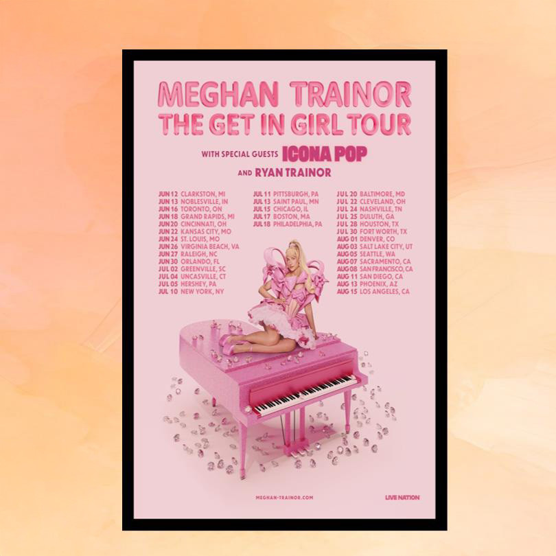 Meghan Trainor Merch The Get In Girl Tour 2026 Poster Home Decor Gifts Ideas For Fans Meghan Trainor Merch The Get In Girl Tour 2026 Poster Home Decor Gifts Ideas For Fans