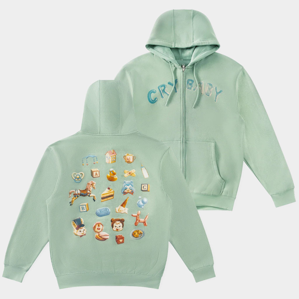 Melanie Martinez Merch Anniversary Collage Zip Up Hoodie Cry Baby Apparel Birthday Gift For Her-1