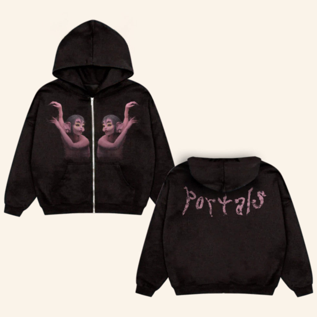 Melanie Martinez Merch Portals Zip Up Hoodie Gift Ideas For Besties