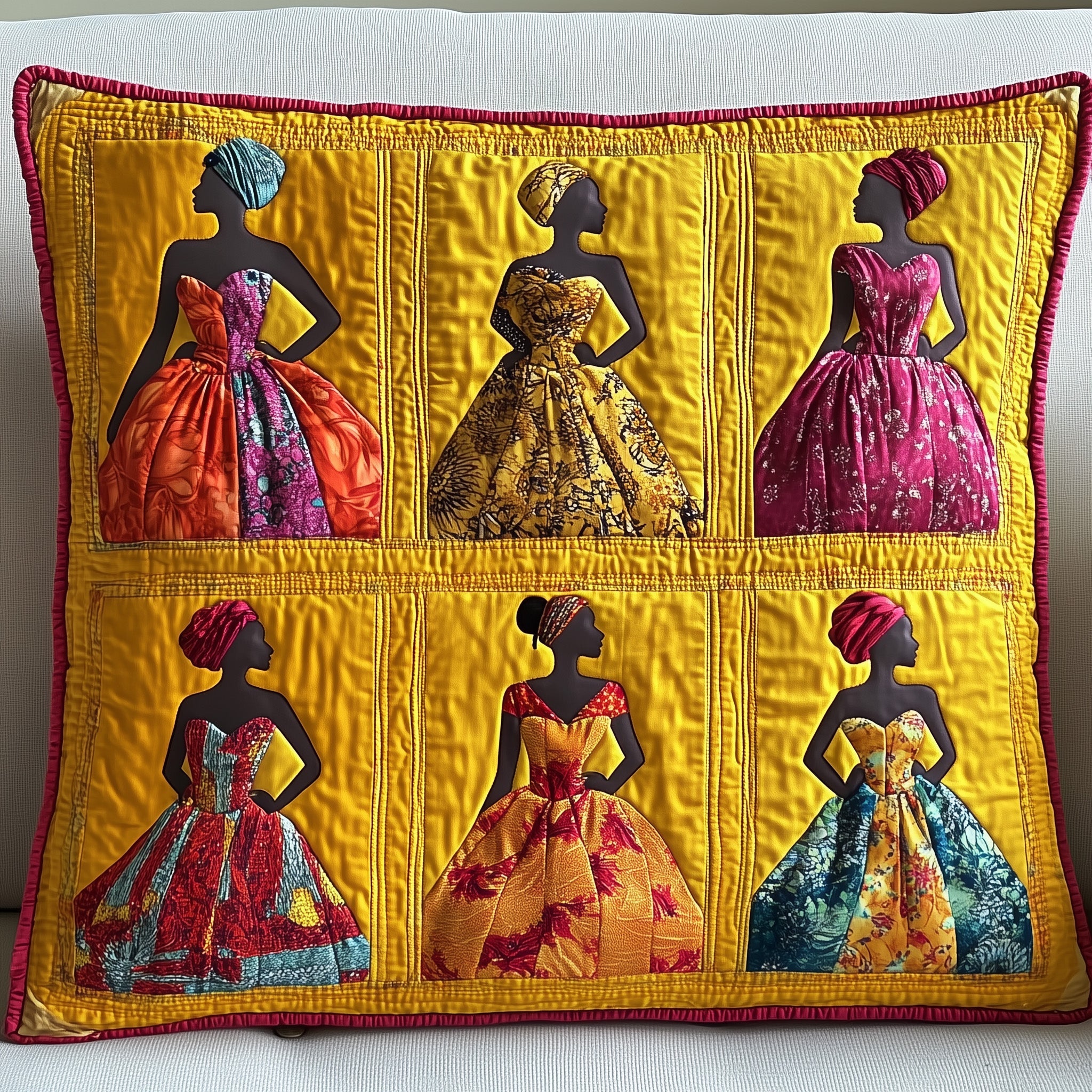 Melanin Pride Quilted Pillow Case Decorative Pillow Cover MerchAfrican American Heritage Month Gifts