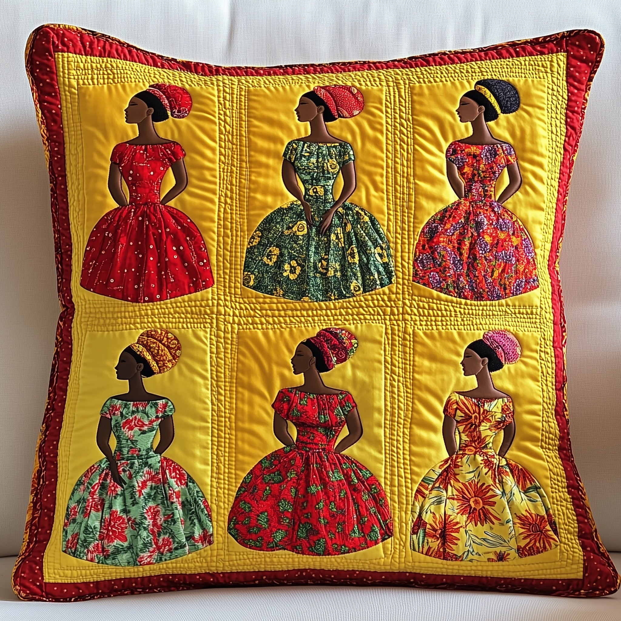 Melanin Pride Quilted Pillow Case Decorative Pillow Cover MerchGifts For Black History Month