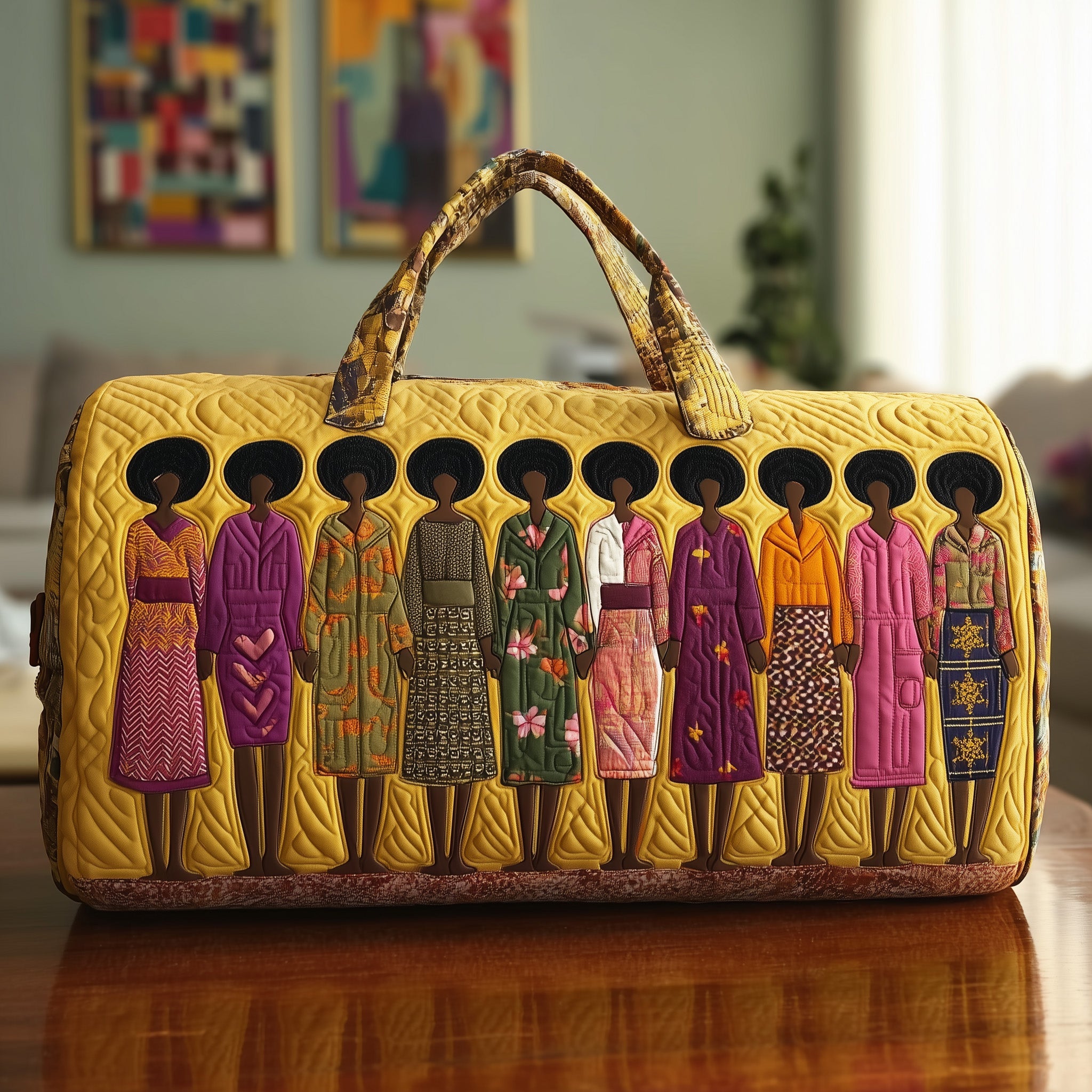 Melanin Quilted Duffle Bag Anniversary Gift Idea