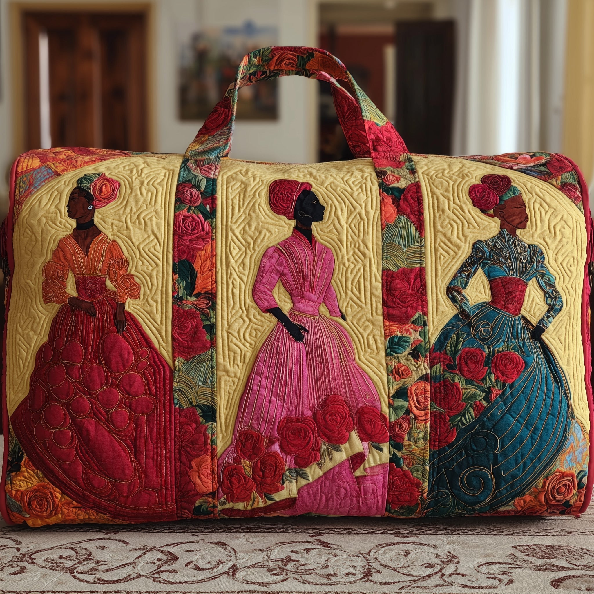 Melanin Quilted Duffle Bag Back To School Essential