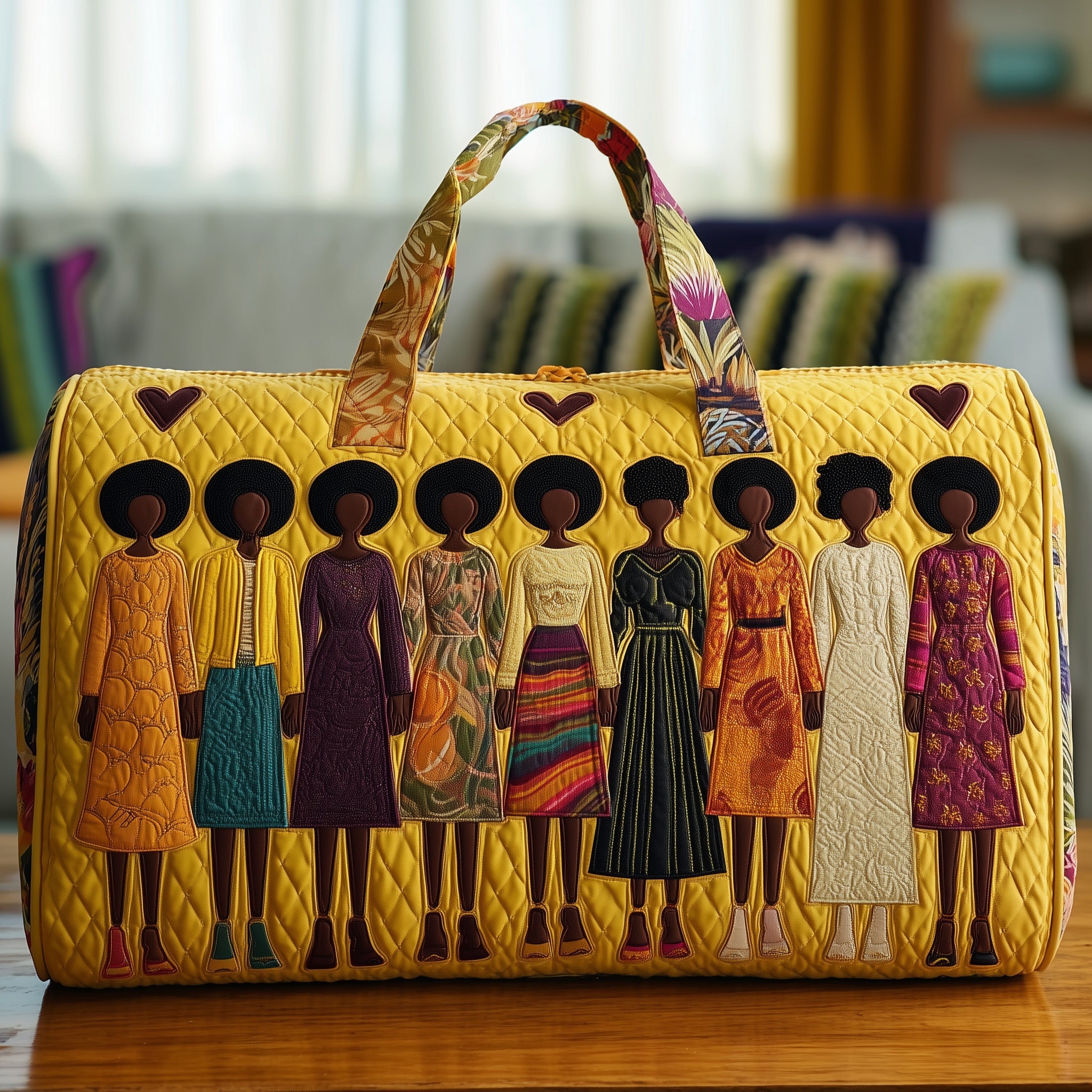 Melanin Quilted Duffle Bag Birthday Gift Idea