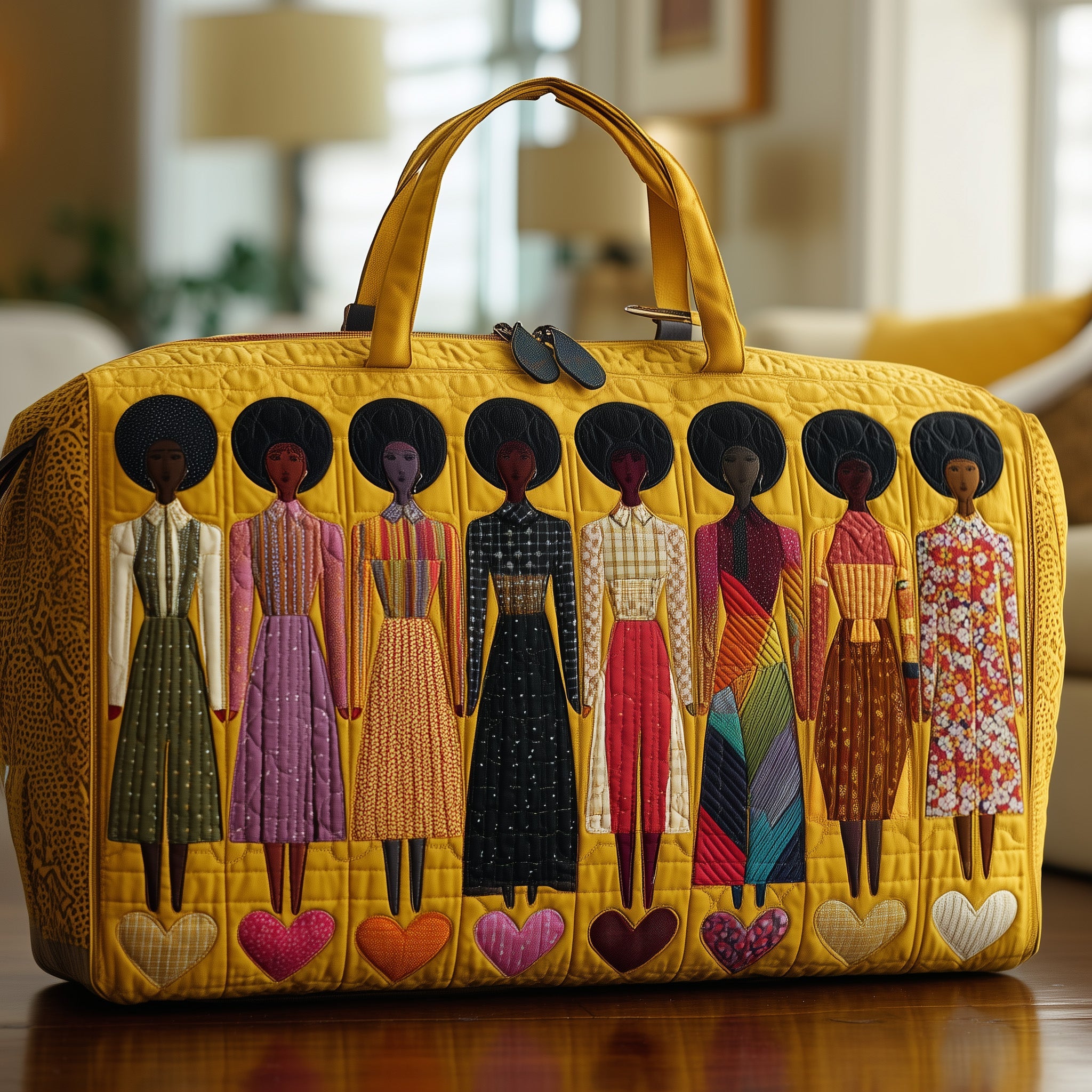 Melanin Quilted Duffle Bag Spring Gift Idea