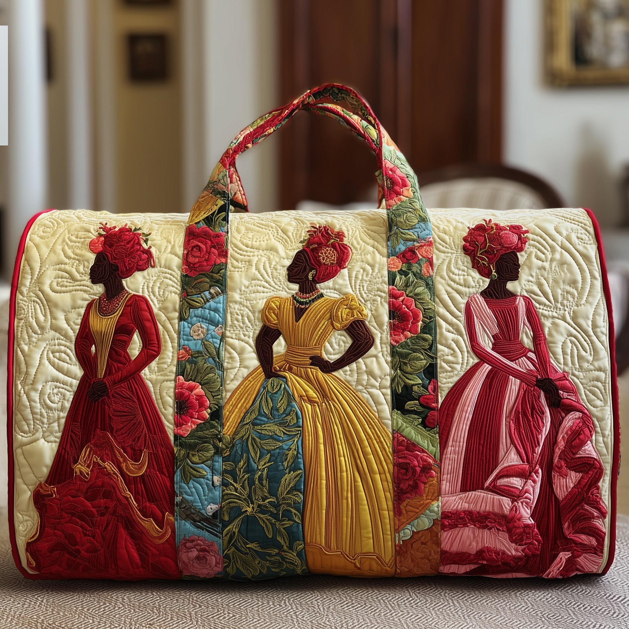 Melanin Quilted Duffle Bag Summer Vacation Essential