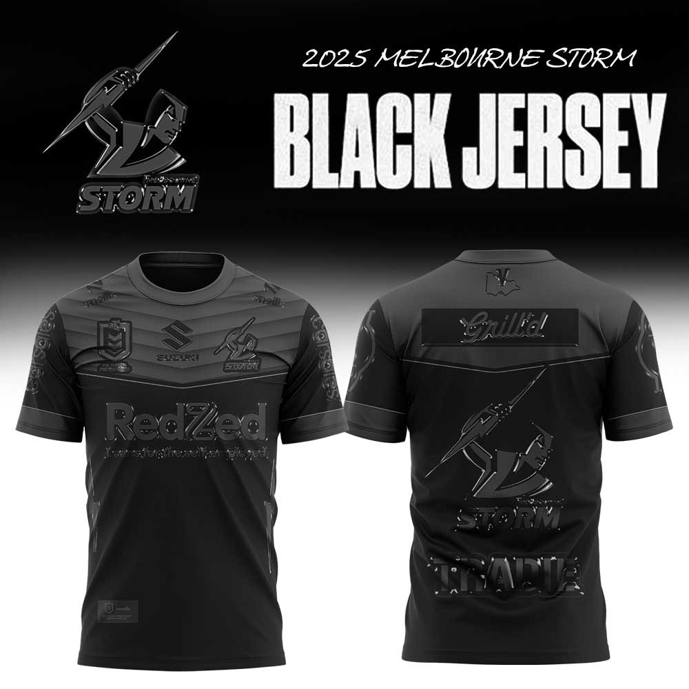 Melbourne Storm Back In Black T-Shirt Gifts For Husband