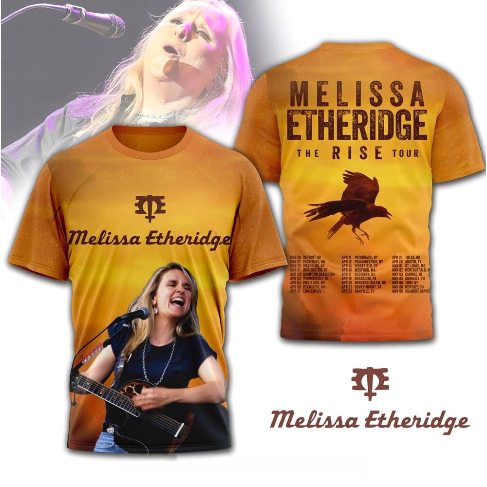 Melissa Etheridge The Rise Tour T-Shirt Melissa Etheridge Merch Music Lover Gifts For Him Melissa Etheridge The Rise Tour T-Shirt Melissa Etheridge Merch Music Lover Gifts For Him