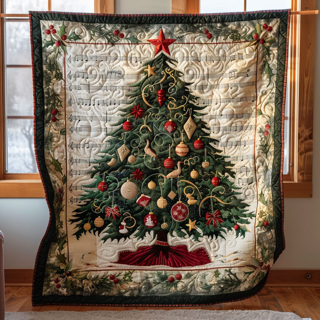 Melody Tree Quilt Premium Quilt Blanket Gift for Cozy Winter Nights