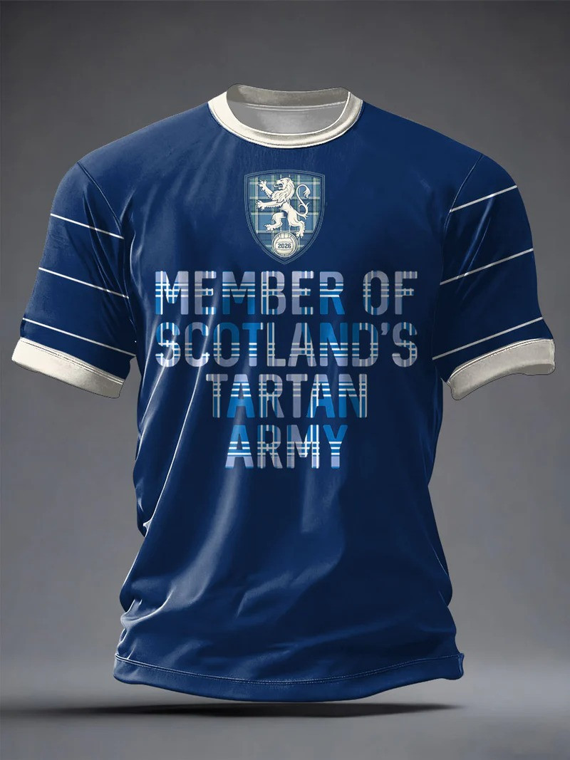 Member Of Scotlands Tartan Army T-Shirt 2026 World Cup Fan Gear Best Gift For Scotland Fans