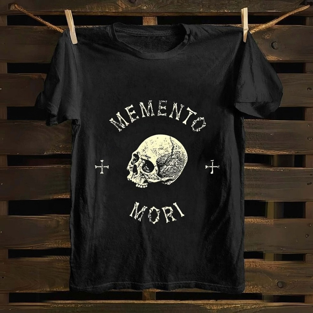 Memento Mori T-Shirt Remember Death Christian Faith Apparel Best Gift For Believers