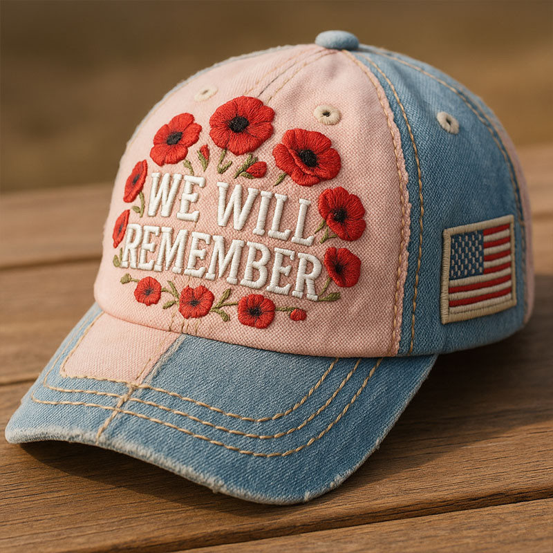 Memorial Day Veteran Hat We Will Remember American Flag Cap Best Tribute Gifts