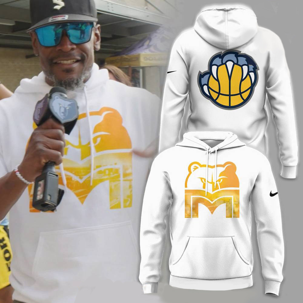 Memphis Grizzlies M Style White Hoodie Unique Gifts For Fans Lovers