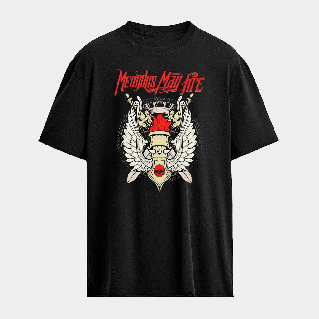 Memphis May Fire Roman Crest T-Shirt Memphis May Fire Merch Gifts For Band Fans Memphis May Fire Roman Crest T-Shirt Memphis May Fire Merch Gifts For Band Fans