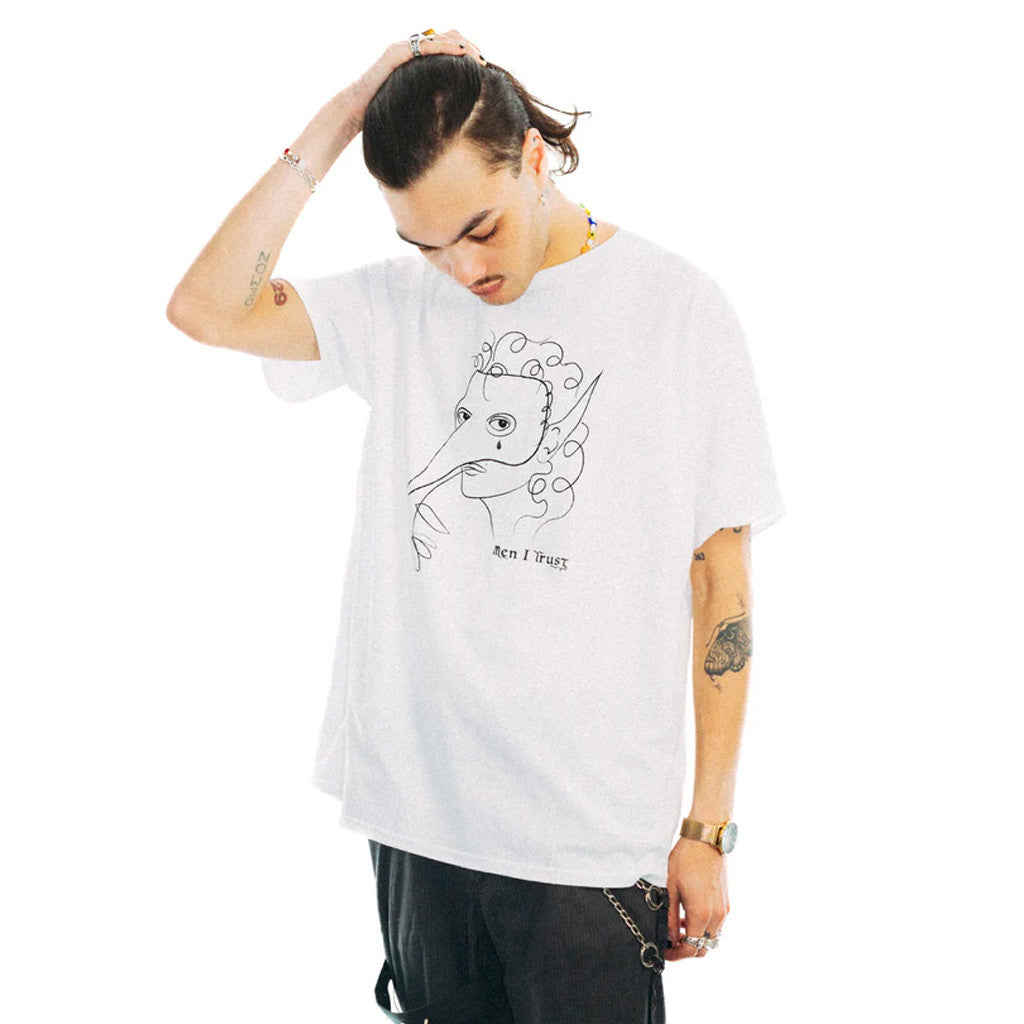 Men I Trust Merch White Mask T-Shirt Presents For Him Men I Trust Merch White Mask T-Shirt Presents For Him