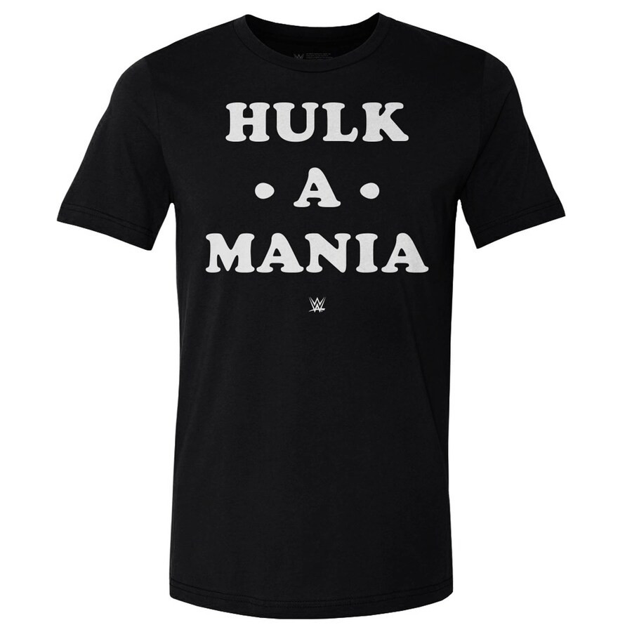Men's 500 Level Black Hulk Hogan Hulk-a-mania T-shirt RIP Hulk Hogan Merch