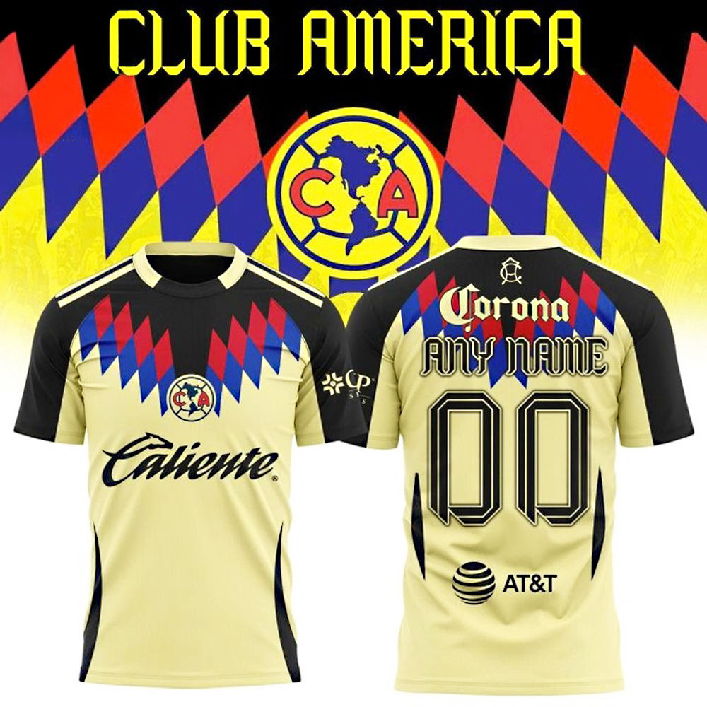 Men's Adidas Retro 90s Club America Home Soccer T-Shirt Gift For Fan Lover
