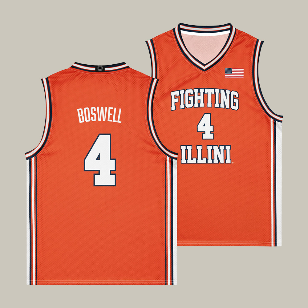 Men's Basketball Orange Illini Tank Top 2026 NCAA Men's Final Four Merch Game Day Gear