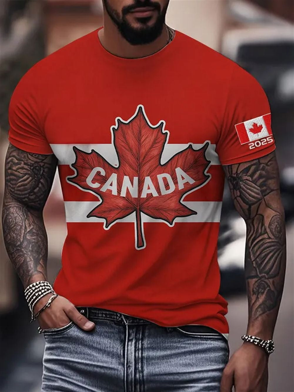 Men's Canada 2025 Print T-Shirt Country Boy Gift Men's Canada 2025 Print T-Shirt Country Boy Gift