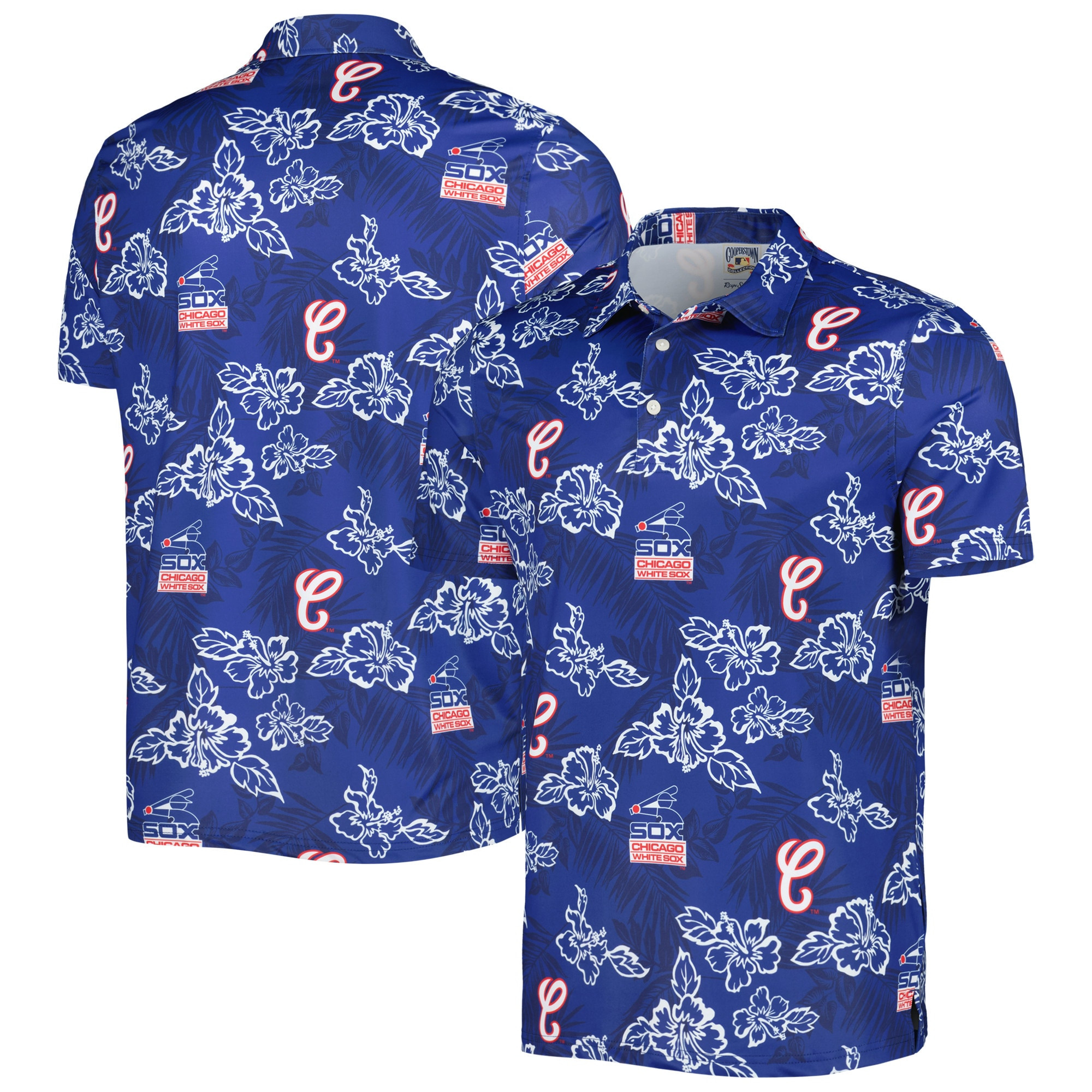 Mens Chicago White Sox Reyn Spooner Navy Cooperstown Polo Shirt Merch Gift For MLB Supporters