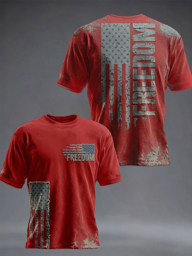 Men's Freedom True Patriot Printed T-shirt