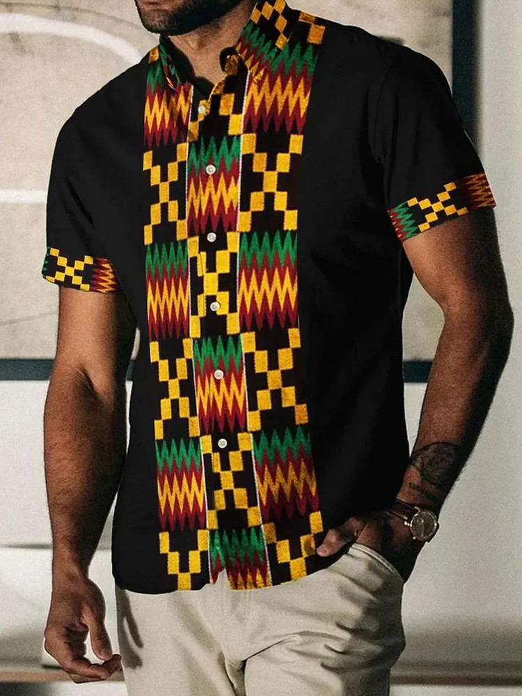 Men's Juneteeth Art Black Pride Hawaiian Shirt Juneteenth Black History Clothing Gift Ideas