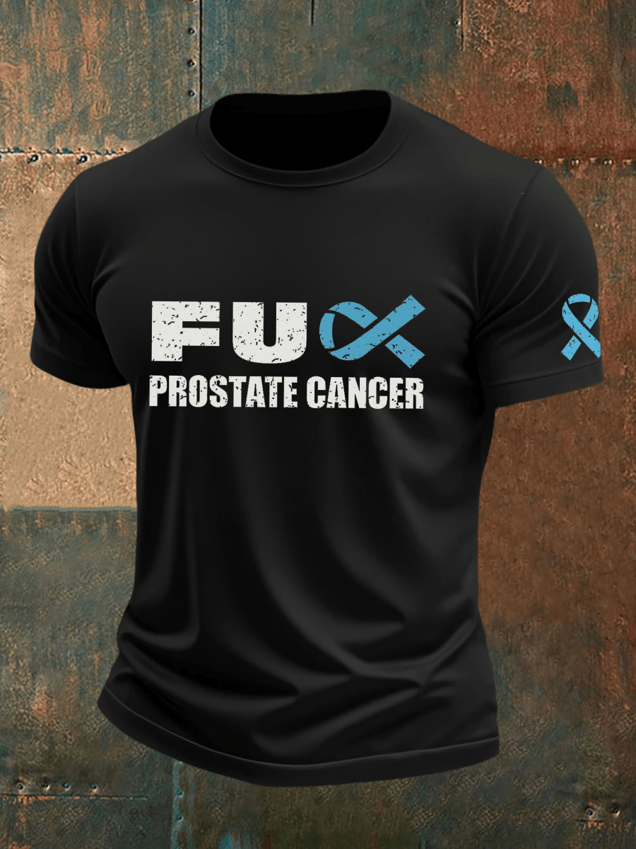 Mens Prostate Cancer Awareness T-Shirt Presents For Cancer Patients