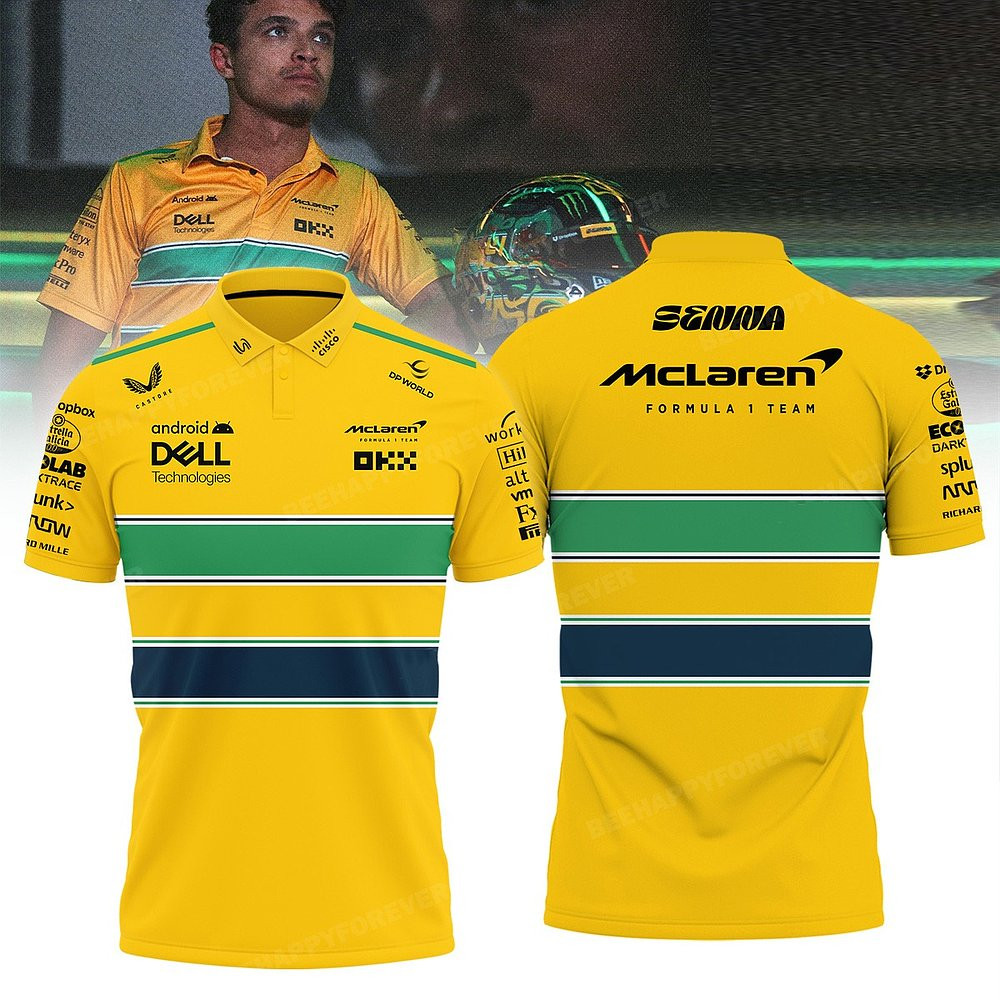 Men's Teamwear Senna Monaco T-Shirt Formula F1 Polo Shirt F1 Merch Ideas