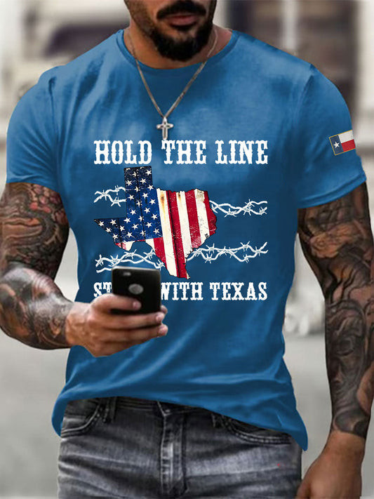 Mens Texas Strong Print Tshirt Merch Gift For Texas Pride